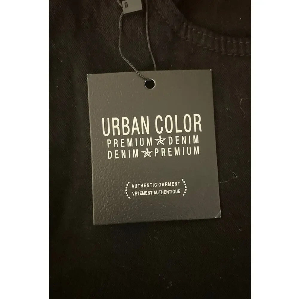 Urban Color Straight Fit Black Jeans - Size 30 x 30 - NEW